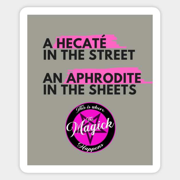 Hecaté & Aphrodite (Pink) Sticker by MagickHappens